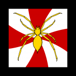 Heraldic device for the  Order of the Golden Spider
